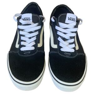 Vans Old Skool Black & White Skate Shoes Size 5Y